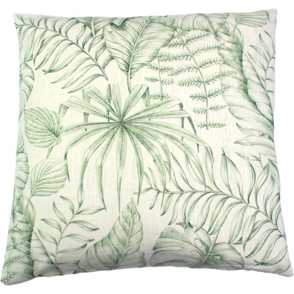 SANDNER Vaiana Kissenhülle mit tropischen Palmen-Print