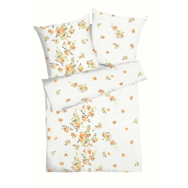 KAEPPEL Blossom Seersucker-Bettwäsche mit Blümchen