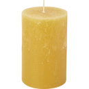 IHR Cylinder Candle Stumpenkerze Ø7x11 cm Gelb