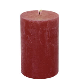 IHR Cylinder Candle Stumpenkerze Ø7x11 cm Rot