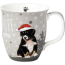 IHR I Wuff You Kaffeebecher mit Weihnachts- Hund