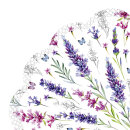 IHR Lisa Servietten Rondo mit Lavendel und weiteren Blumen