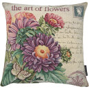SANDNER The Art of Flowers Gobelin-Kissenhülle mit kunstvollem Blumendruck
