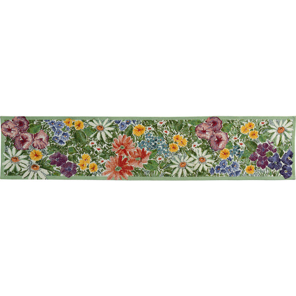 SANDER Daisies Gobelin-Tischband mit vielen verschiedenen Blumen