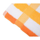 GÖZZE New York Streifen Handtuch 50x100 cm orange/weiß/gelb