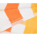 GÖZZE New York Streifen Duschtuch 70x140 cm orange/weiß/gelb