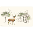 IHR Deer Grove Frühstücksbrettchen mit jungem Hirsch im Wald
