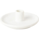 IHR Keramik Kerzenhalter Ø8x2,5 cm weiß
