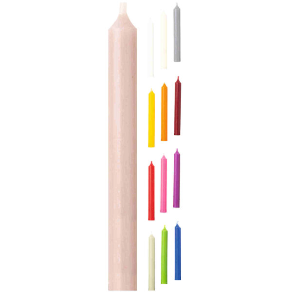 IHR Cylinder Candle Stabkerze in vielen verschiedenen Farben