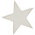 SANDER Starlet Stern Loft Aufleger 27 cm ecru in Sternenform