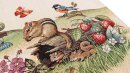 SANDNER Tiere Gobelin-Tischläufer mit kleinen Feldtieren