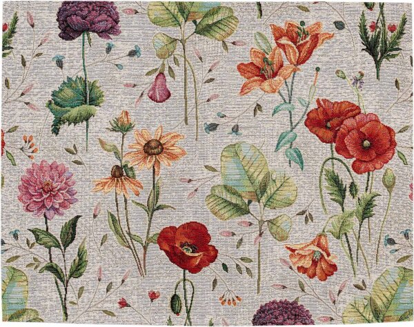 SANDNER Blumenwelt Gobelin-Tischset mit Sommerblumen