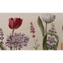 SANDNER Tulipa Gobelin-Tischläufer mit Frühlingsblumen