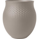 VILLEROY&BOCH Manufacture Collier Perle Vase 18 cm taupe