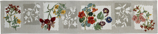 SANDER Jangala Patch Gobelin-Tischband mit schönem Blumenmotiv