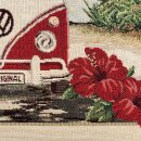 SANDNER VW Original Gobelin-Kissenhülle mit nostalgischem Auto