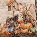 SANDNER Oktober Gobelin- Kissenhülle mit herbstlichen Motiven