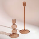 Villeroy&Boch Kerzenständer 25 cm braun aus Glas