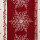SANDNER Sterne Chenille-Tischläufer 38x140 rot