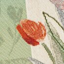 SANDER Tulip Stripe Gobelin-Kissen gefüllt mit Tulpen
