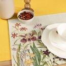 SANDER Flowery Gobelin-Tischset mit Blumenmotiven