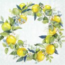 IHR Lemon Wreath Lunch-Servietten mit Zitronenkranz