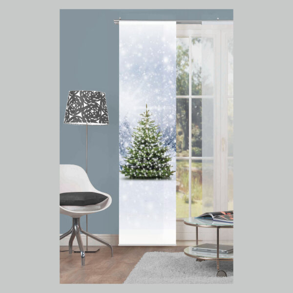 Weihnachtsbaum Schiebevorhang Digital 060x245 grün