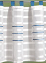 Linea Scheibengardine Schlaufenpanneaux 50x140 blau