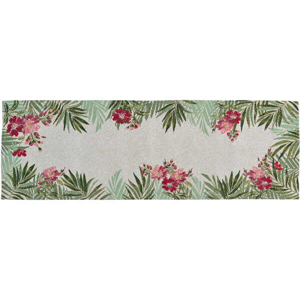 Sander Palm Flower  Tischband 15x160 cm natur