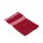 GÖZZE RIO Waschhandschuh Walkfrottier 16 x 21 cm rot/weiß
