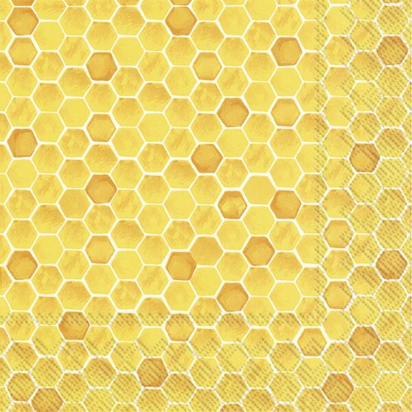 IHR BEE INSPIRED Lunch-Servietten 33 x 33 cm gelb